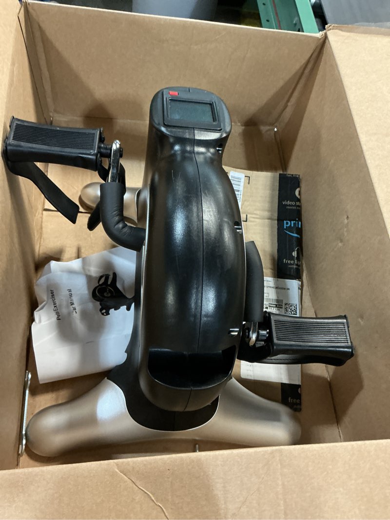 Condition photo showing Good Condition for Under Desk Bike Pedal Exerciser, Mini Exercise Bike for Arm/Leg Exercise, Portable Peddler with LCD Display