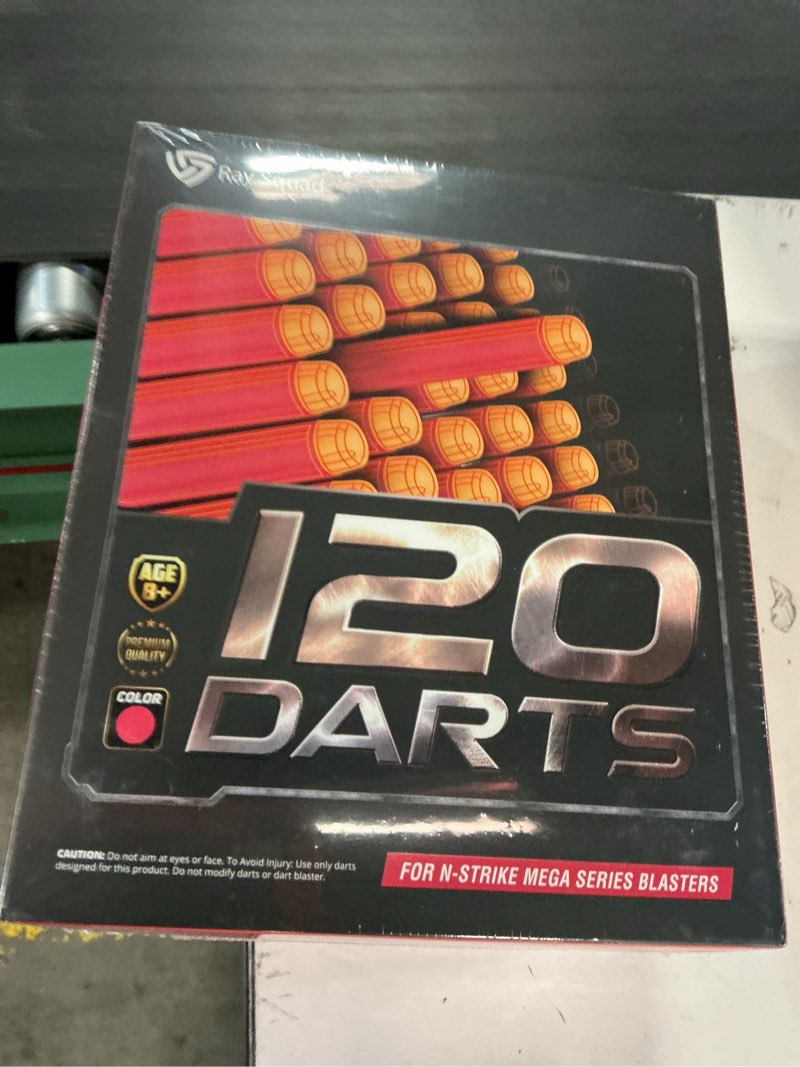 Condition photo showing New/Like New for (120 count) ray squad nerf mega darts pack - universal pack, mega dart refill, gun darts, n-strike guns compatible
