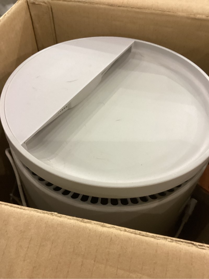 Condition photo showing As Is for BLUEAIR Room Humidifier - DreamWell - 48Hr Top-Fill Mist-Free InvisibleMist Technology Aroma Stone for Essential Oils and Soothing Mood Lighting - Quiet Operation for Bedroom and Home Use, Grey