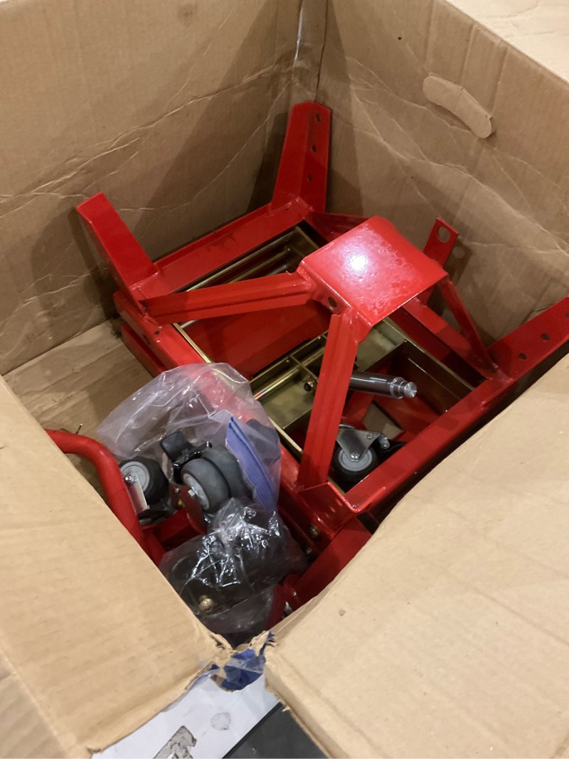 Jack Boss 350 Lbs Motorcycle Lift Jack Table, Hydraulic Foot-Operated Scissor Lift Jack for ATV Dirt