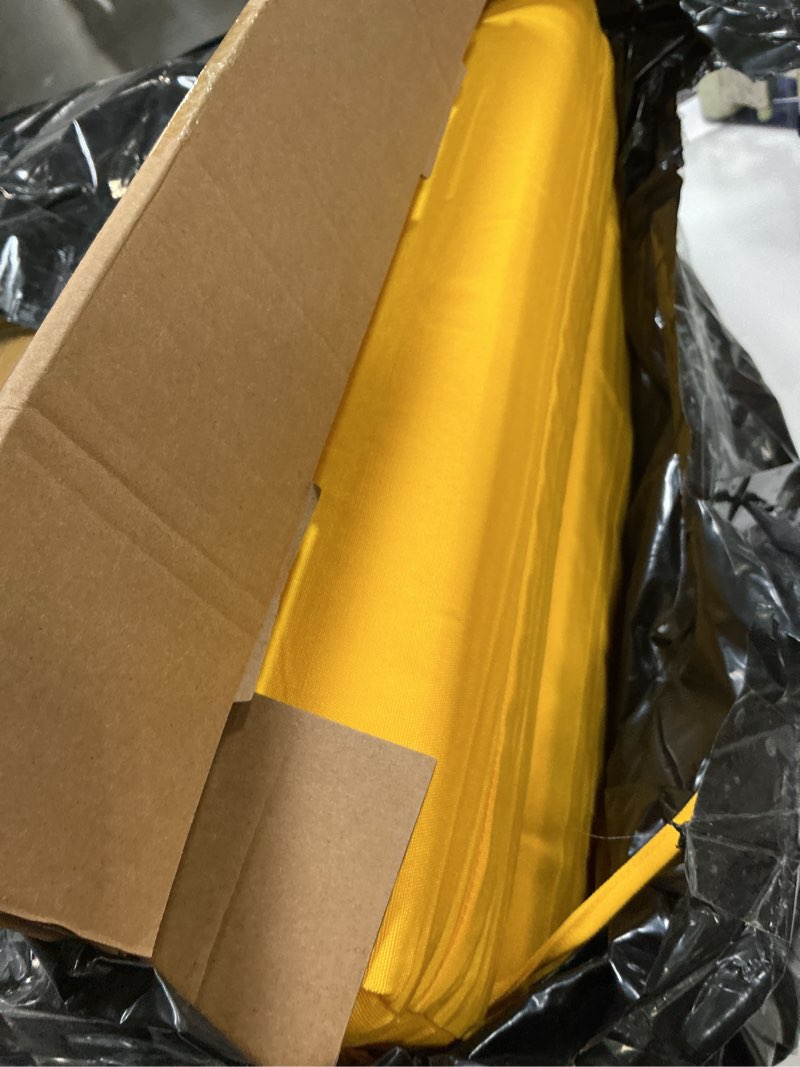Condition photo showing Good Condition for cozyide outdoor chair cushions, waterproof patio seat cushions with adjustable straps, square corner patio chair cushions for garden, yellow, 18.5x16x3 inch (pack of 4) yellow 18.5x16x3 inch (pack of 4)