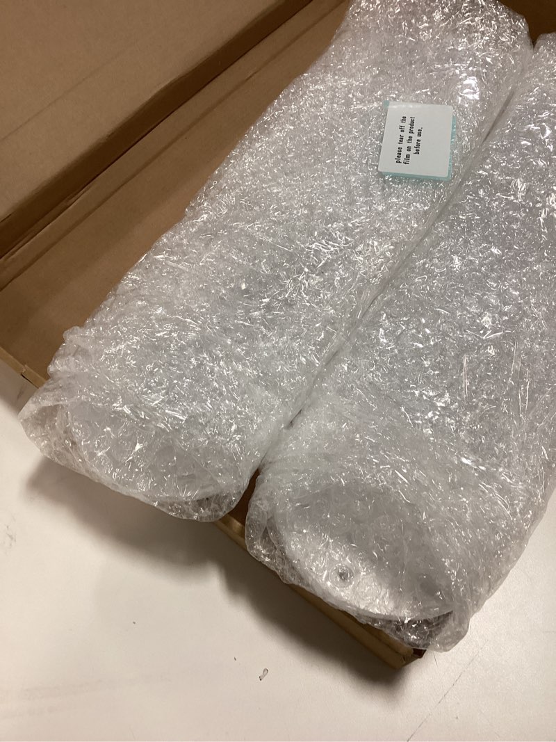 Condition photo showing New/Like New for 10 Pcs 16-1/2'' Ceiling Fan Blades for 42" Clear Acrylic Ceiling Fan Blades Replacement Universal Substitution for Indoor Outdoor Replacement Use (Flat Head) 42 Inch Flat Head 10