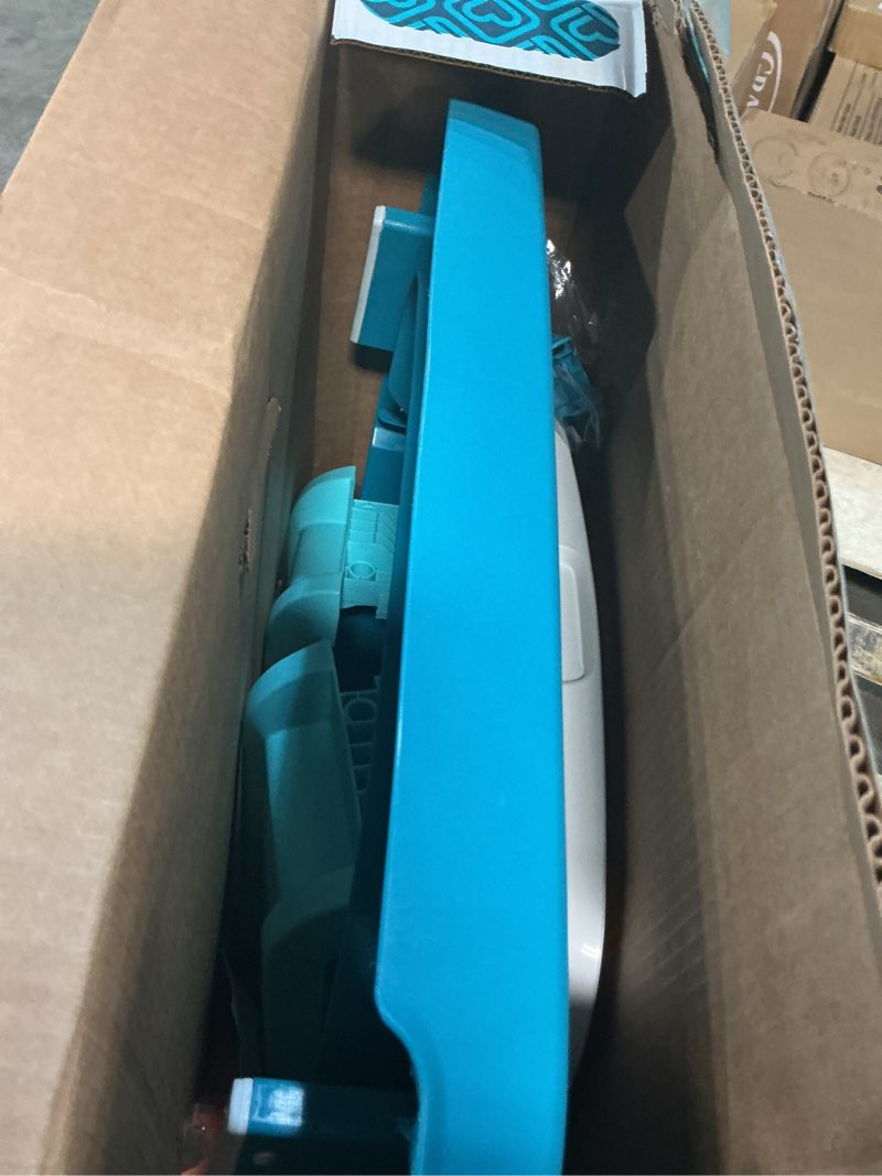 Condition photo showing As Is for safety 1st ready, set, walk! dx developmental walker, spotlight teal
