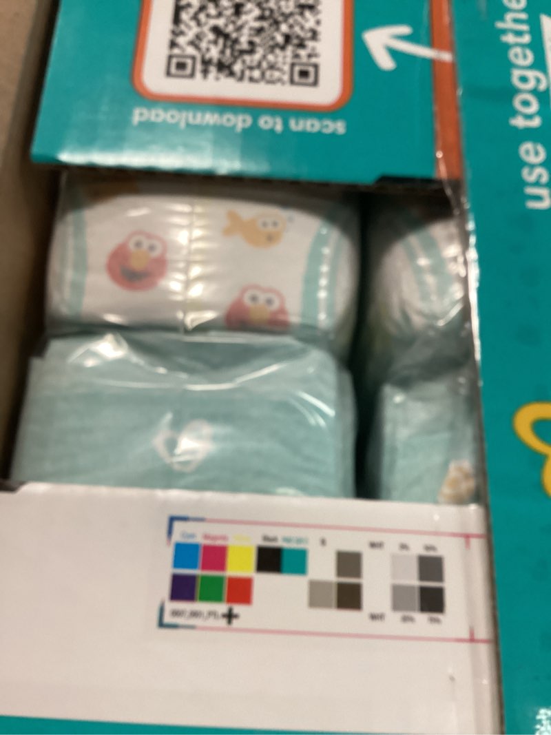Condition photo showing New/Like New for Pampers Diapers - Baby Dry - Size 0, 104 Count, Absorbent Disposable Newbort Diaper (Packaging May Vary) Newborn 104