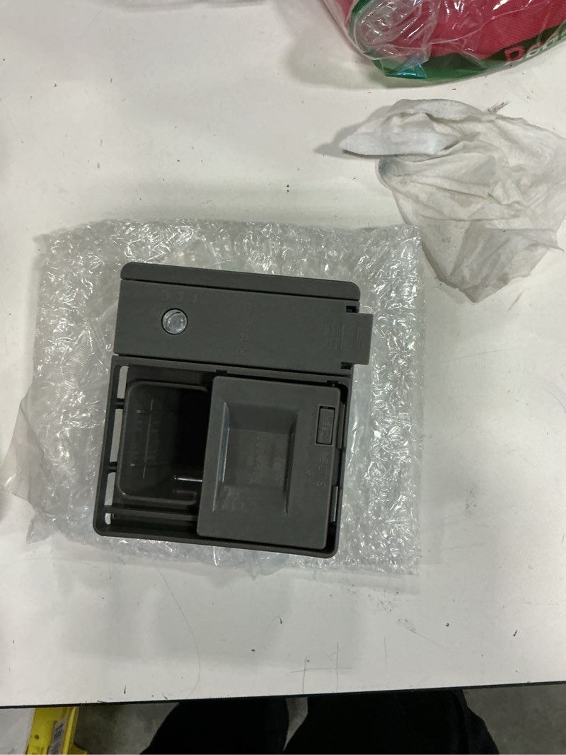 Condition photo showing New/Like New for upgraded w10861000 dishwasher detergent dispenser compatible with whirlpool kitchenaid maytag dishwasher detergent dispenser replacement parts w10620296 w10620298 wdt730pahz0 soap dishwasher dispenser