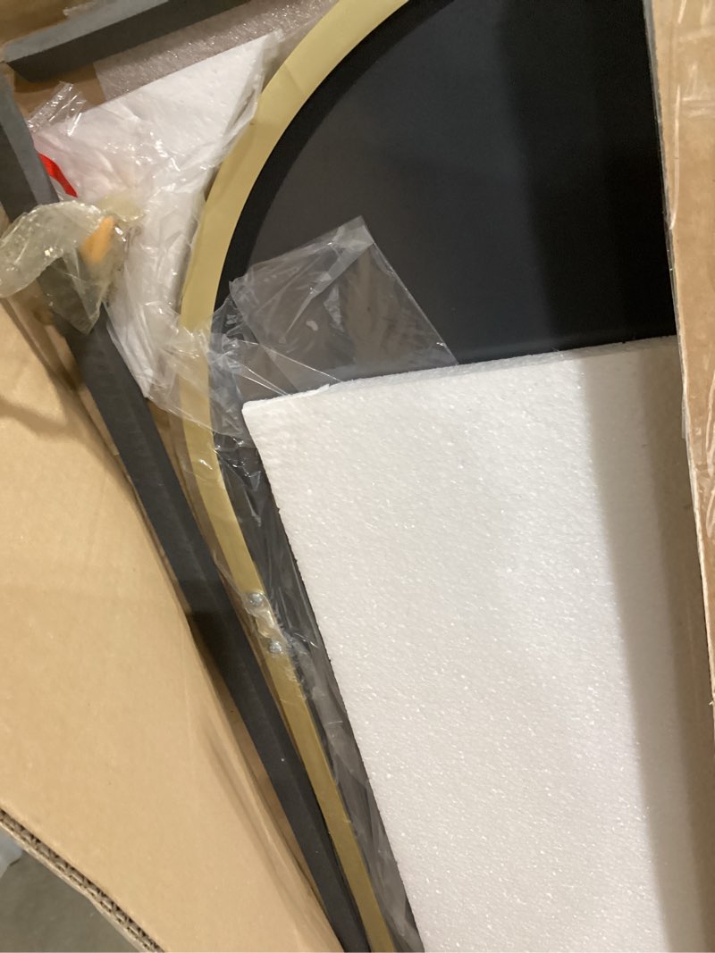 Condition photo showing Good Condition for dmwoodfl 58"x18" arched full length mirror - floor standing or wall mounted with stand, aluminum fra