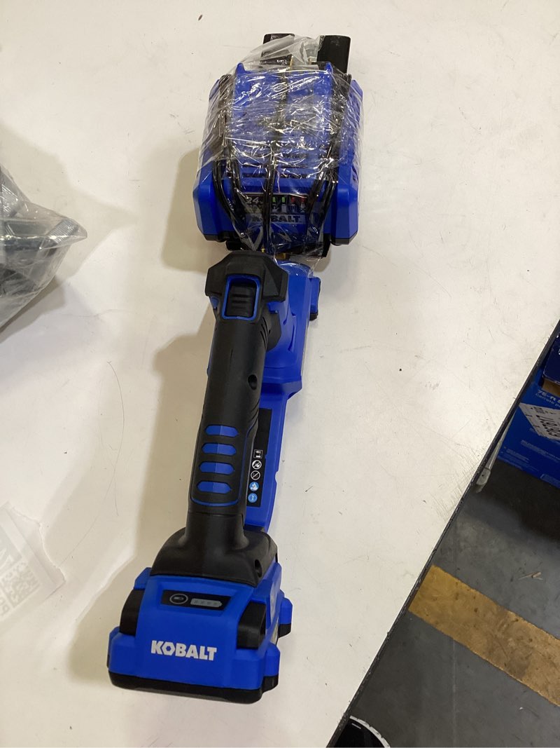 Condition photo showing As Is for kobalt 24v max shear & shrub extended power kit