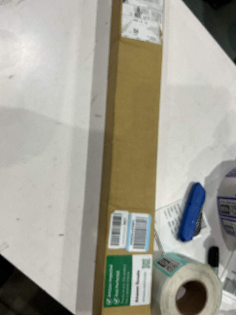 Condition photo showing New/Like New for dez furnishings cordless 1" light filtering pleated shade, fabric, 26.5" w x 48" h, white white 26.5"w x 48"h