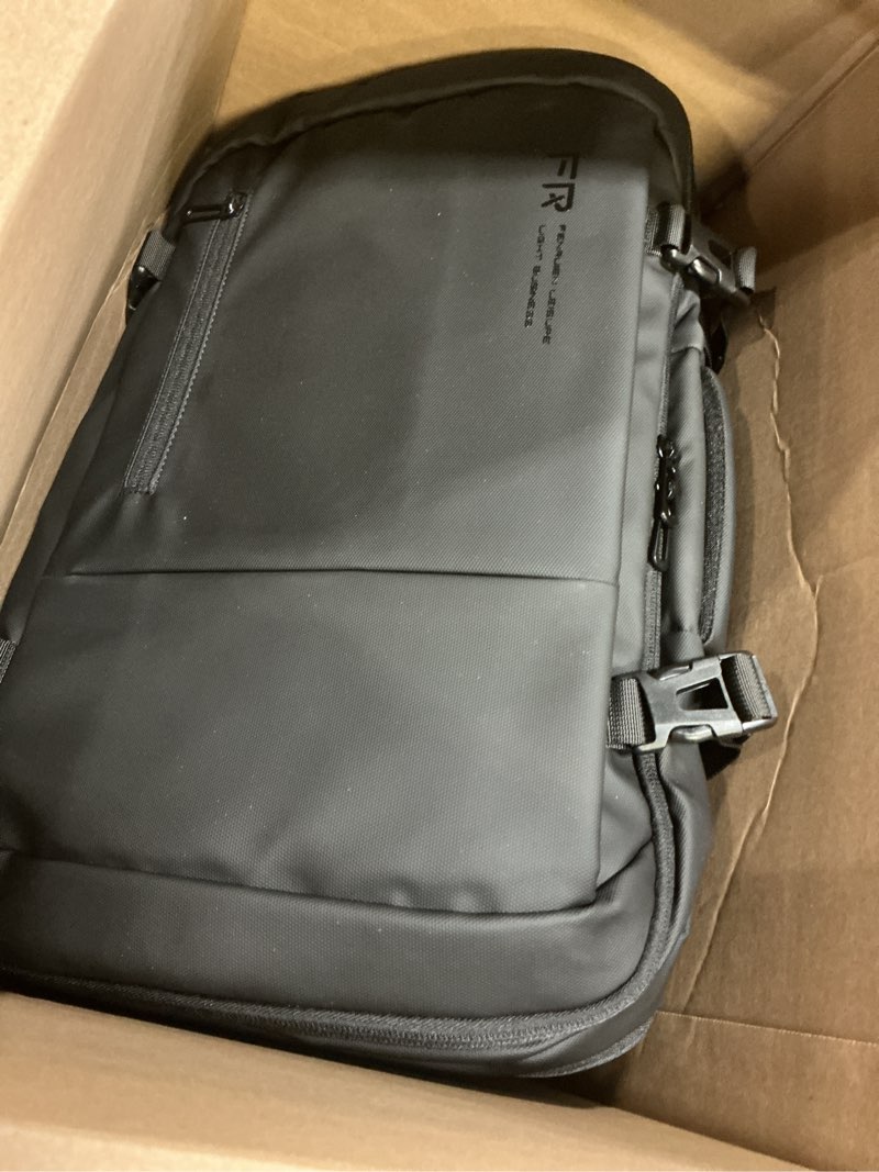 Condition photo showing Good Condition for travel backpack for men, flight approved carry on luggage backpack with usb port, water resistant expandable computer daypack, 17.3 inch black business laptop backpack for college/work black travel laptop backpack