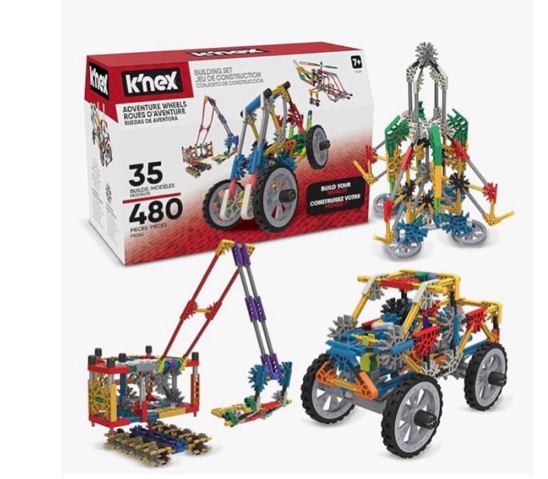 K'NEX - Adventure Wheels Building Set - 480 Pieces‚ STEM Building, Creative Construction Set‚ Ages 7