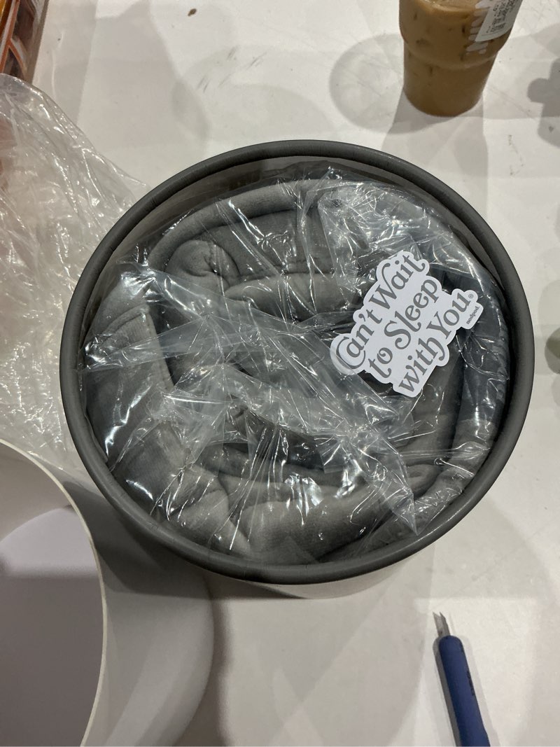 Condition photo showing New/Like New for nodpod Weighted Pod For Your Body Microplush Compact Weighted Blanket - Elephant Gray