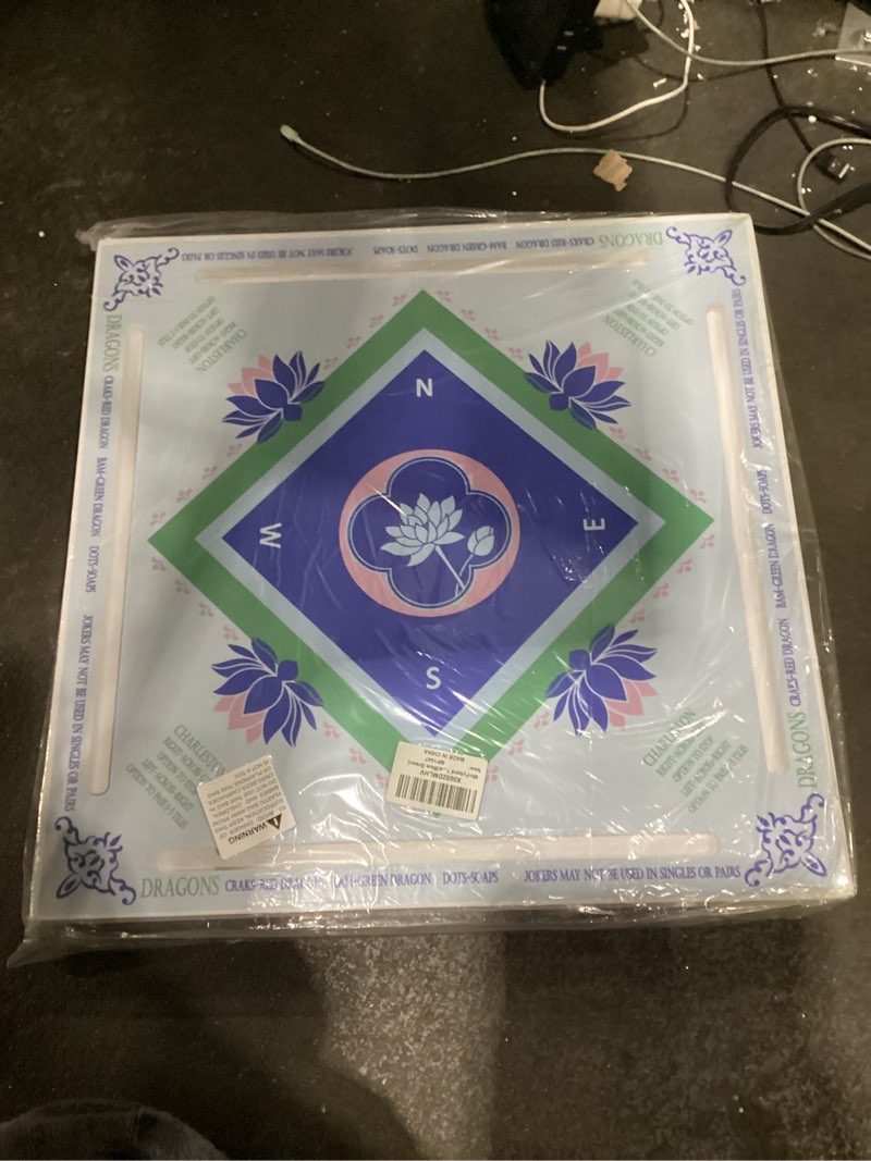 Condition photo showing Good Condition for 19x19 inches mahjong floating game table for pool adults pool games tray for mah jong card games dominoes poker floater tables for indoor outdoor swimming pool hot tub lake(blue green)