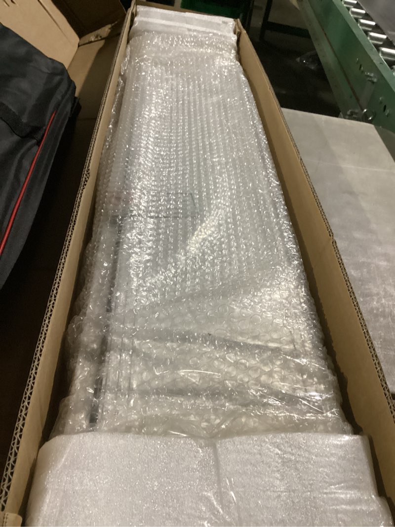 Condition photo showing New/Like New for wheelchair ramp, adjustable 4-7ft portable telescopic ramps for home steps, threshold, stairs, handicap, doorways,600lbs capacity with storage bag aluminum non-skid(7ft)