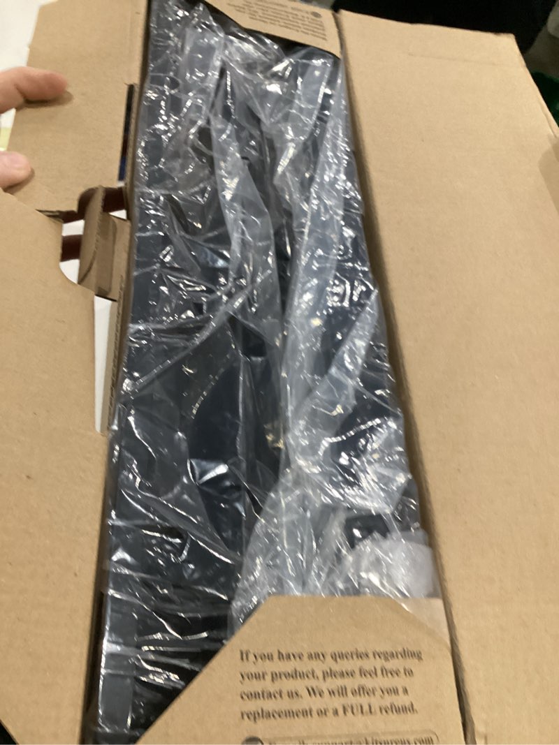 Condition photo showing As Is for Kitsure Dish Drying Rack for Kitchen Counter, Stainless Steel Sink Organization and Storage Essentials with Cutlery Holder, Home and Appartment Decor, 12.7''W x 16.7''L, Black Black 12.7''W x 16.7''L - 1 Tier