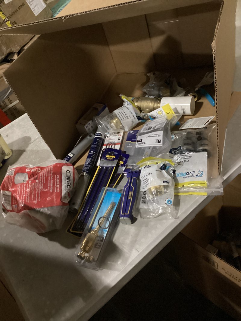 Condition photo showing As Is for home improvment accessories and misc. tools