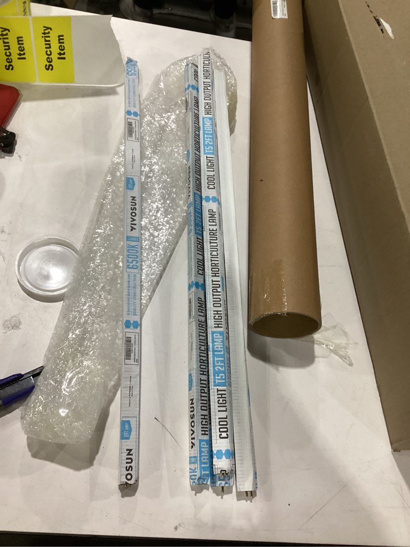 Condition photo showing Good Condition for vivosun t5 grow light bulbs 2 ft 22 inches, 24w 6500k ho fluorescent tubes light bulbs, cool white t5 bulb for 22 inches t5 light fixtures, t5 grow lights for indoor plants, 2 ft 24w pack of 5 2 feet