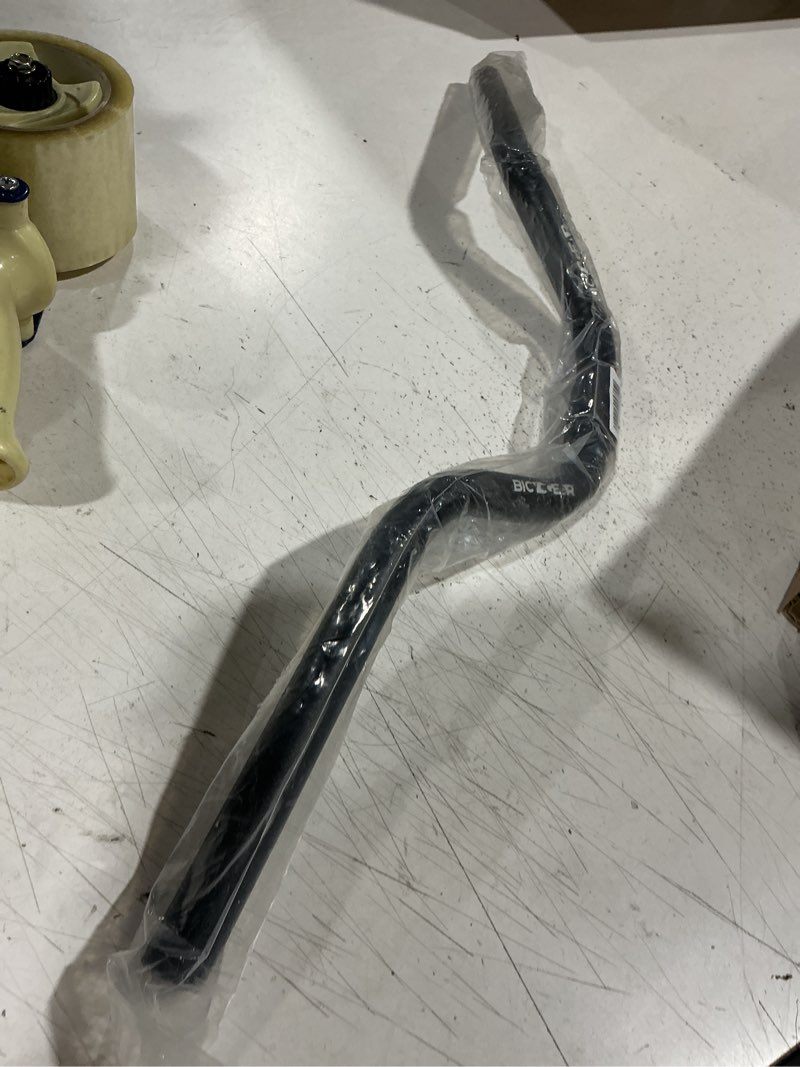 Condition photo showing Good Condition for 25.4 mountain bike handlebar 640mm, 100mm rise bicycle handlebar 10° backsweep aluminum riser handle bars for e bike, dirt, fixie gear, motorcycle, bmx, cruiser, mtb, 1 inch 25.4 x 640mm (100mm rise)