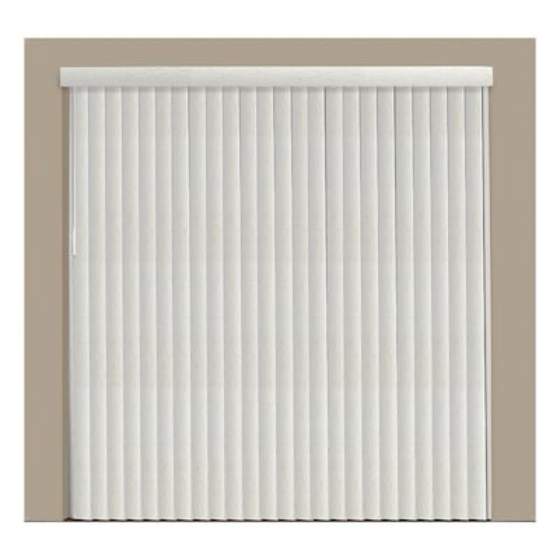 LEVOLOR Trim+Go 3.5-in Slat Width 45.5-in x 84-in Cordless Alabaster Room darkening Vertical