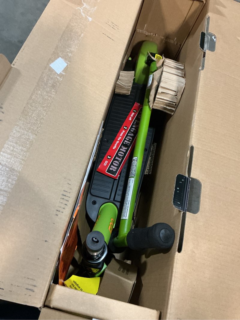 Condition photo showing Good Condition for razor black label e90 electric scooter - green, for child ages 8+ and up to 120 lbs, up to 10 mph