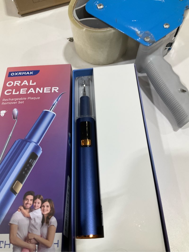 plaque remover for teeth, dental tools, teeth cleaning tools with 4 replaceable heads, 6-in-1 dental