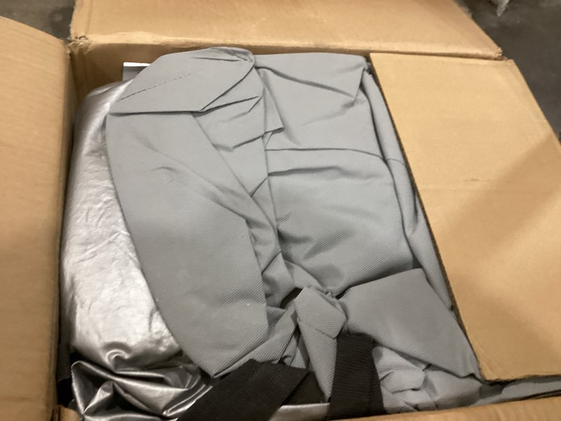 Condition photo showing Good Condition for motor trend safekeeper heavy duty car cover waterproof all weather, multi-layered truck suv car cover for snow rain sun uv protection, full exterior car covers for automobiles (fits up to 210" length) for cars silver up to 210"