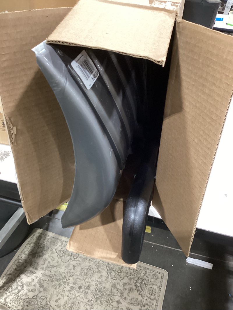 Condition photo showing As Is for Suncast 27” Steel Core Snow Pusher with Curved Blade and Galvanized Wear Strip, D-Grip Handle, Heavy-Duty Snow Removal Tool for Effortless Clearing