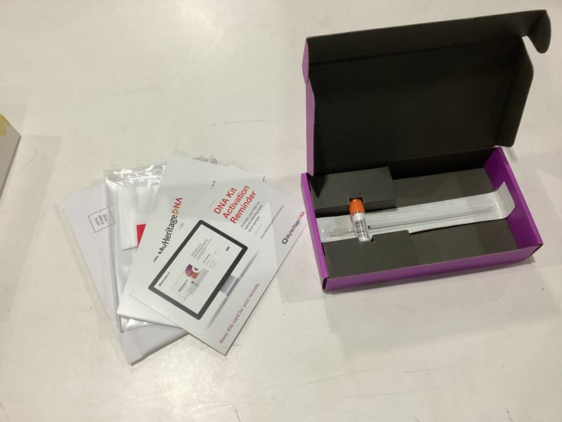 Condition photo showing New/Like New for myheritage dna kit – genetic testing for ethnicity, ancestry & family matching | 2,114 regions