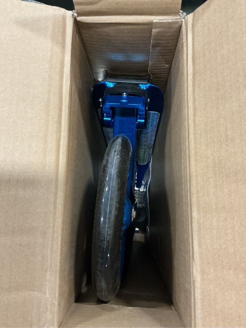 Condition photo showing As Is for Razor A5 Lux Kick Scooter for Kids Ages 8+ - 8" Urethane Wheels, Anodized Finish Featuring Bold Colors and Graphics, for Riders up to 220 lbs Blue Scooter