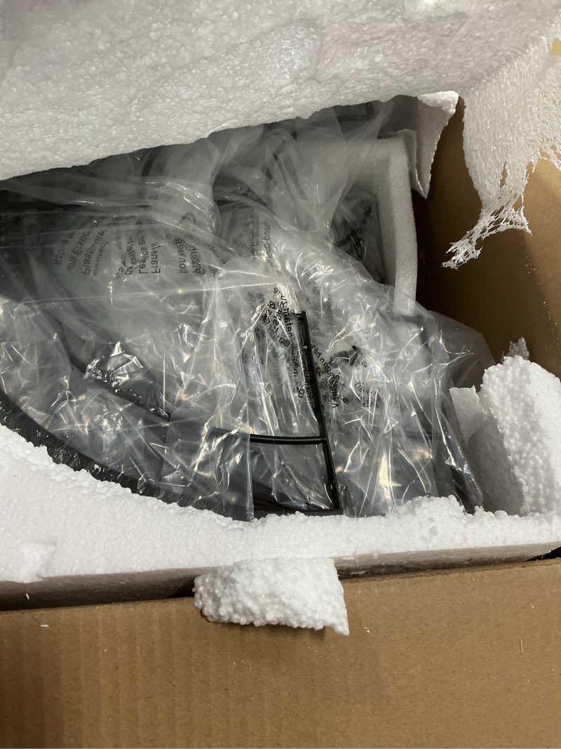 Condition photo showing New/Like New for LEDIARY 16.5 inch Black Caged Ceiling Fan with Light, Fandelier Industrial Ceiling Fan with Remote, Farmhouse Fan Lights Ceiling Fixtures for Kitchen, Bedroom, Outdoor?6 Speed, Timing?-Black