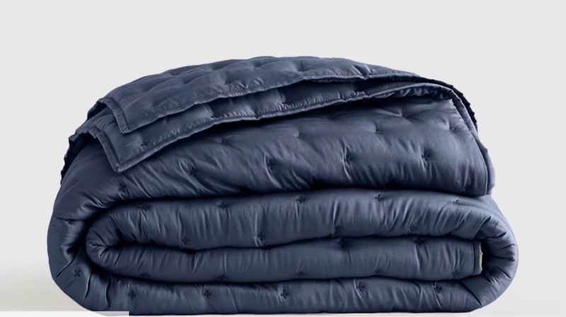 quince bamboo dream quilt king in nightfall
