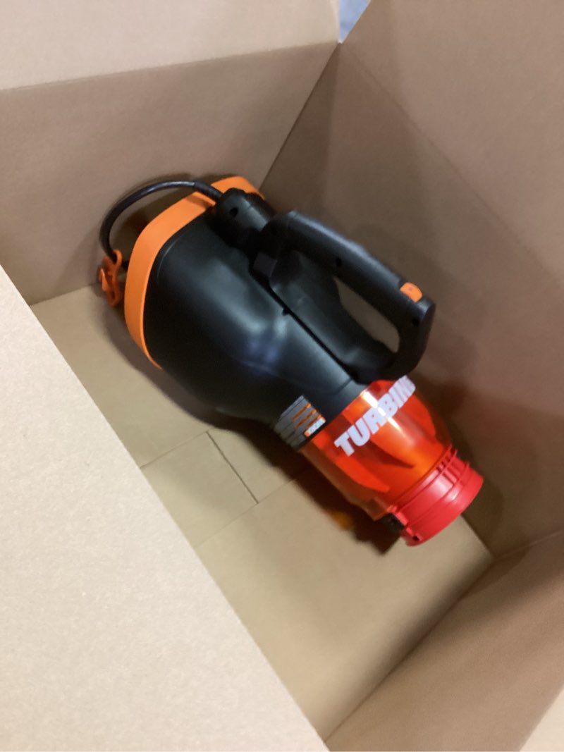 Condition photo showing As Is for WORX WG520 12 Amp Turbine 600 Electric Leaf Blower