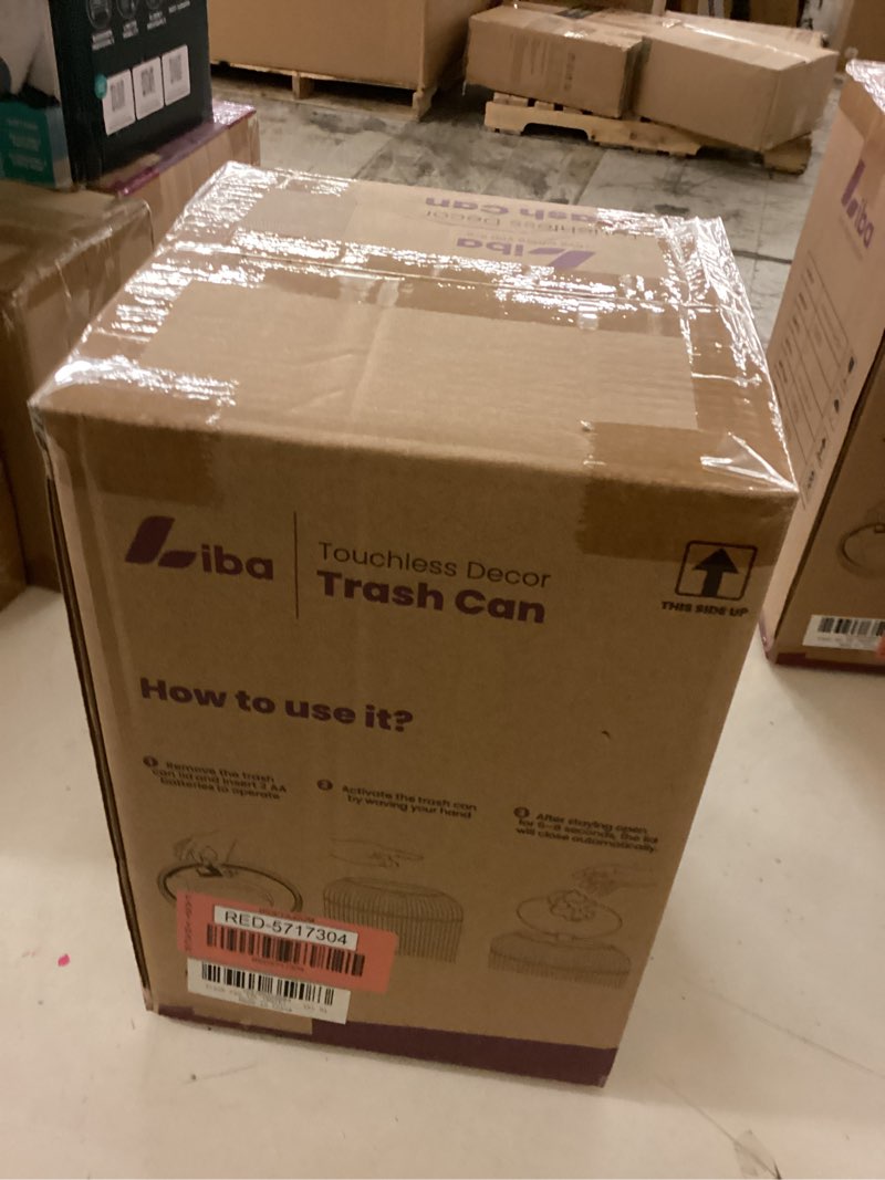 Condition photo showing New/Like New for liba motion sensor trash can  touchless  automatic  waterproof for kitchen  bathroom  white