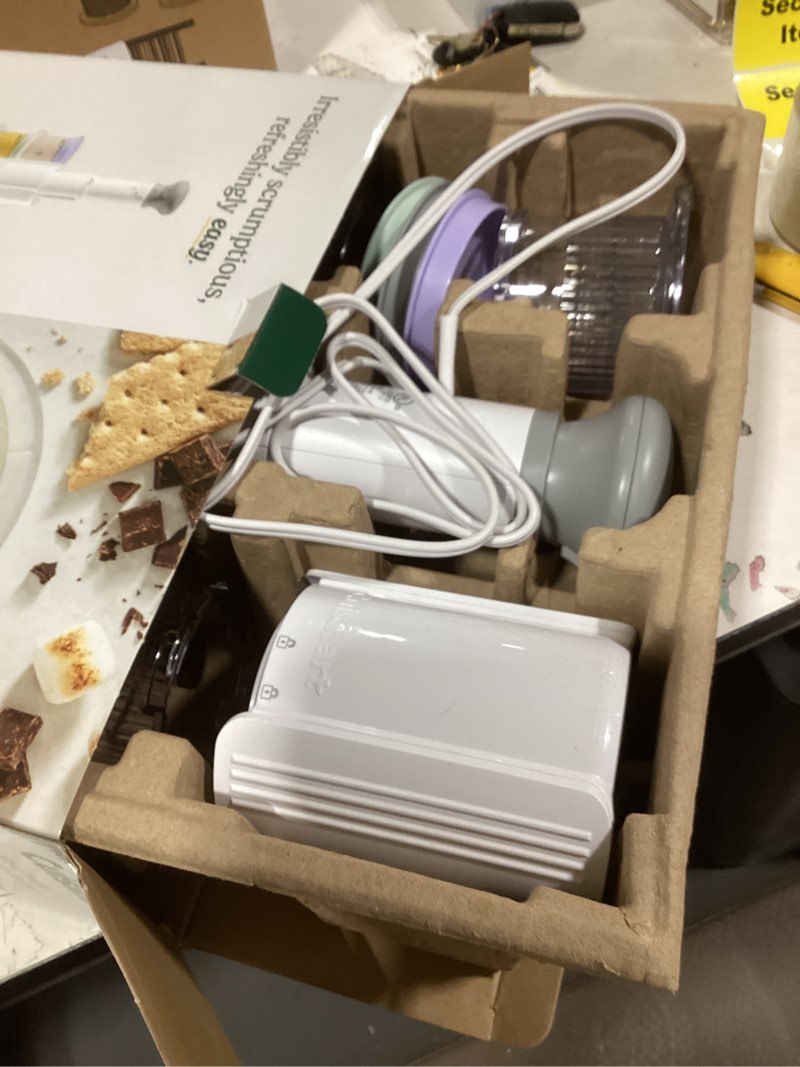 Condition photo showing Good Condition for cuisinart fastfreeze 5-in-1 ice cream, sorbet, milkshakes, slushies and mix-in frozen dessert maker, compact machine, easy to use, includes 3 mixing cups with lids, ice-fd10 dessert maker machine