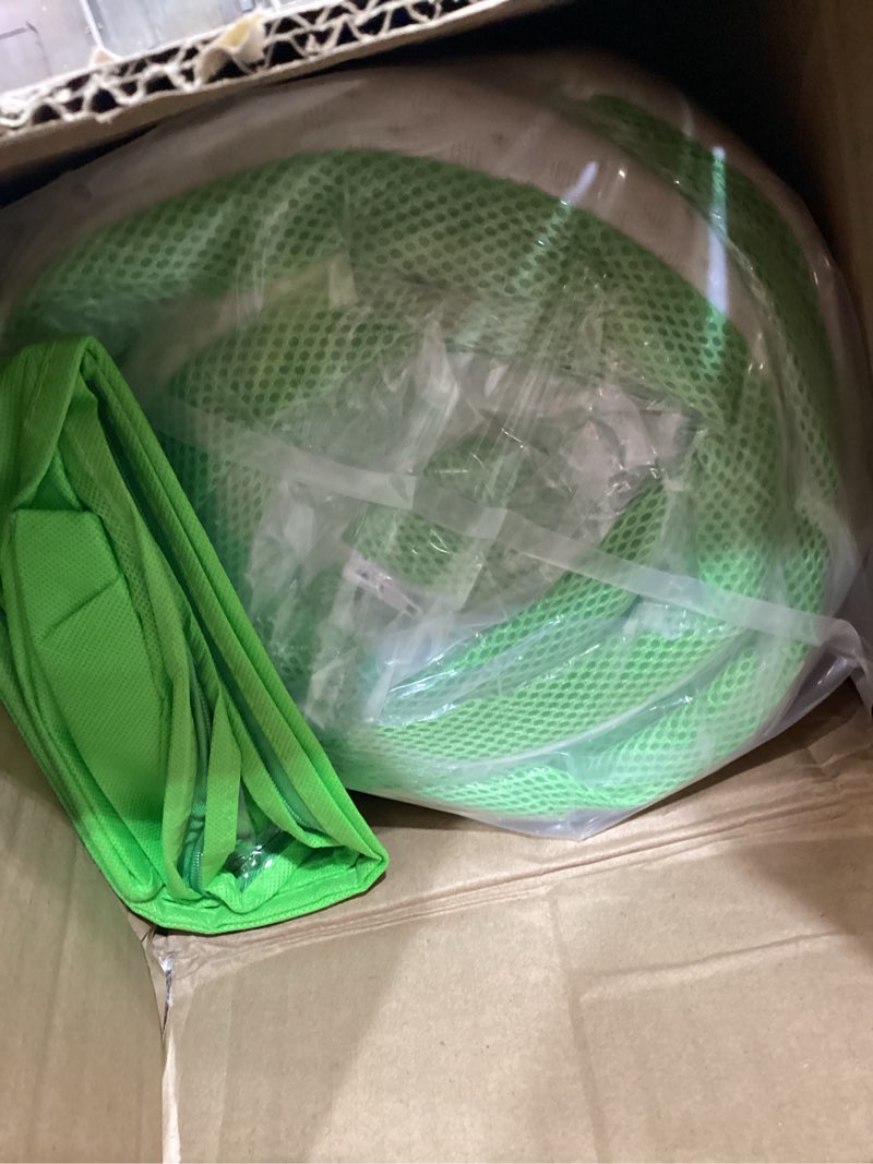 Condition photo showing As Is for Foldable Mattress with Pillow- 4 Inch Memory Foam Tri-fold for Adults&Kids- Portable Folding Floor Tent, Camper, RV Travel, Guest Cot Grey