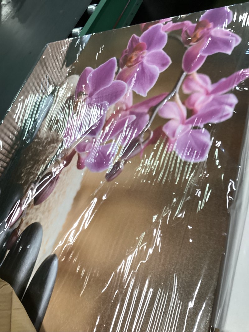 Butterfly Orchid Flowers Pictures Canvas Wall Art for Living room Bedroom Wall Decor,Flowers Wall Art Print Paitnings for home Decor,Morden Artwork Stones and Candles Yoga Atmosphere Canvas Art