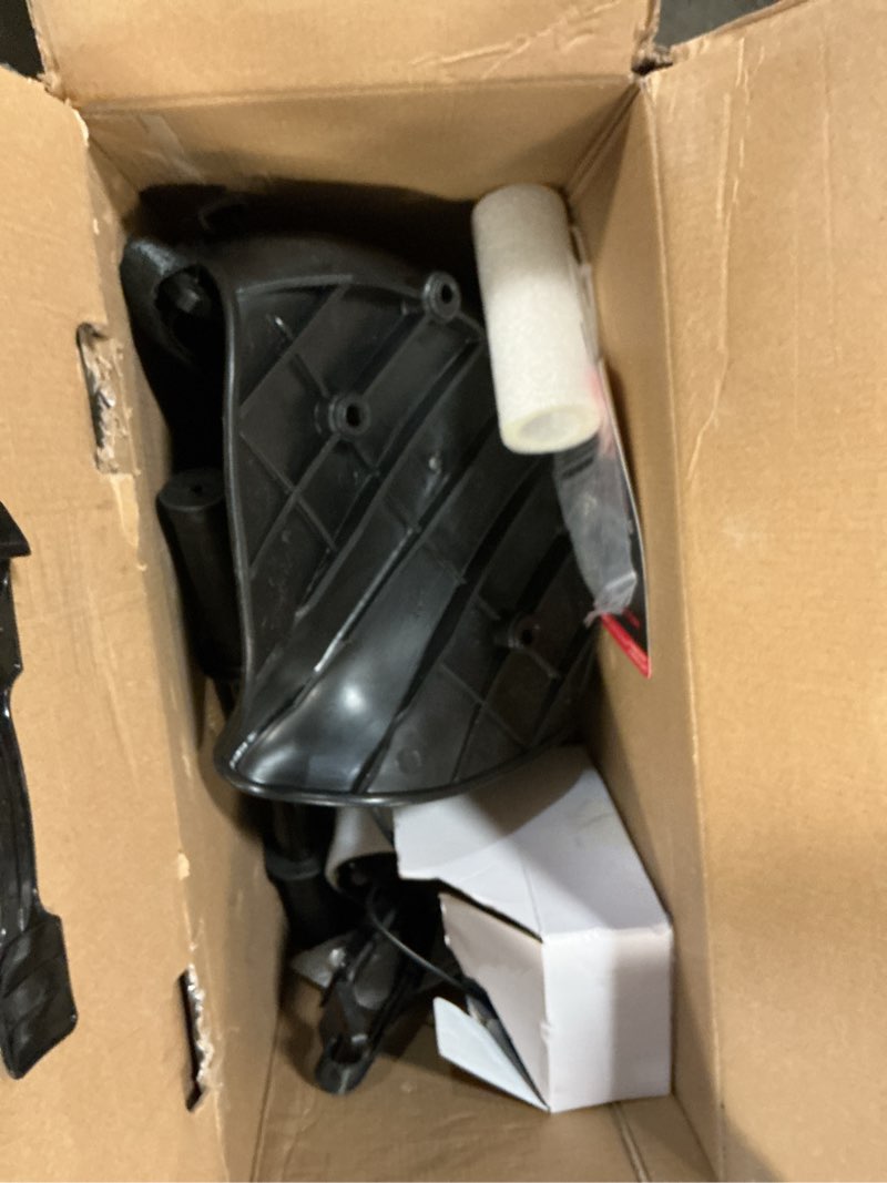 Condition photo showing As Is for hover-1 falcon-1 buggy attachment | turbo led lights, compatible with all 6.5" & 8" hoverboards, hand-operated rear wheel control, adjustable frame, easy install black buggy attachment