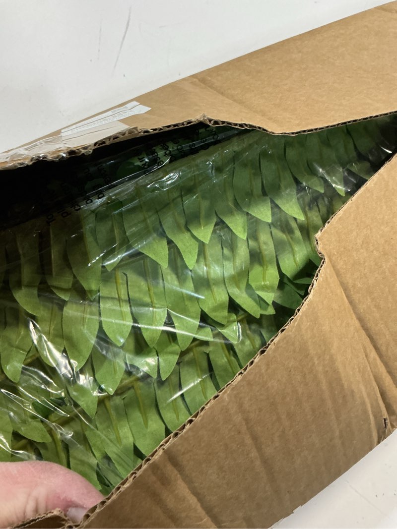 Condition photo showing New/Like New for single silky artificial boston fern bush, 49inch large artificial ferns for outdoors, large faux ferns artificial plants,suitable for decorating office, living room faux greenery,95branches