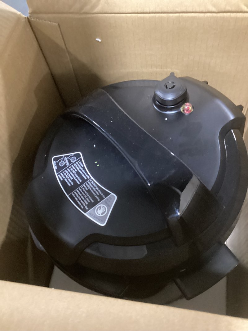 Condition photo showing As Is for COMFEE' 9-in-1 Electric Pressure Cooker, 14 Presets Instant Multi Cooker Olla de Presion Non-Stick Pot Yogurt Maker Rice Cooker Slow Cooker Sauté Steamer 6 Quarts Black Black 6 Quarts