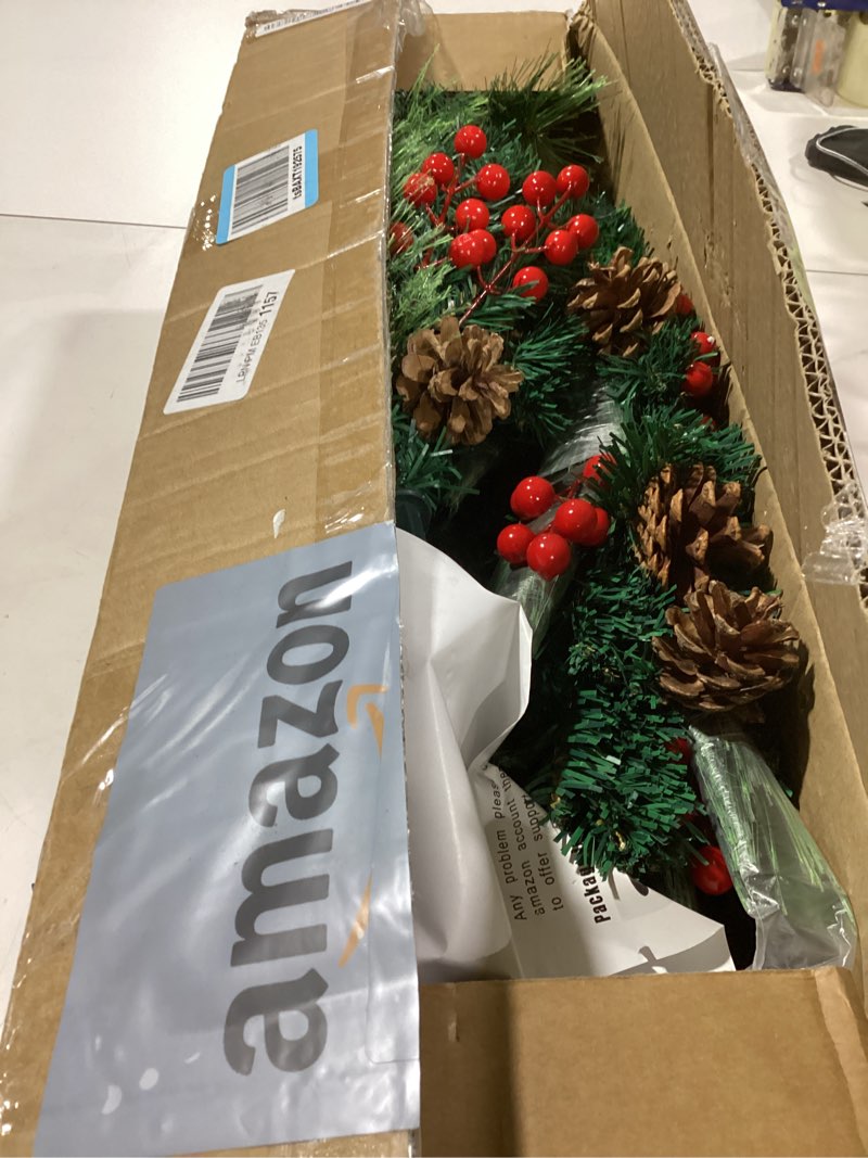 Condition photo showing Good Condition for 2 Pack Christmas Tree,3FT Artificial Christmas Entrance Tree with Ornaments and Lights Battery Oprated,Mini Xmas Trees for Front Door,Pathway, Tabletop, Entryway, Entrance Christmas Decorations