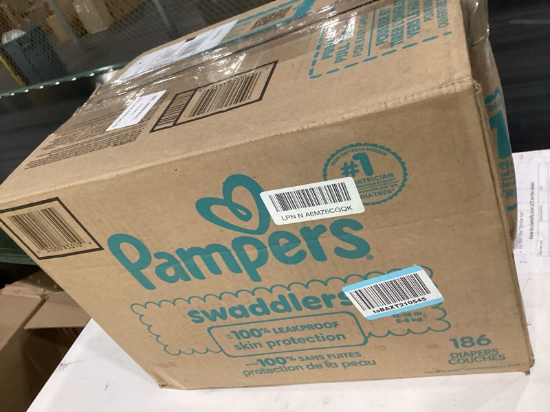 Condition photo showing Good Condition for pampers swaddlers 186 diapers 100% leak proof skin protection
