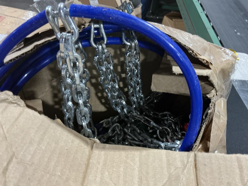 Condition photo showing As Is for Snow-Chains Easy Install Tire-Chains, One-Pull Fit Heavy-Duty Tire Snow Chains for Pickup Trucks & SUVs Off-road, Emergency Tire Traction Car Tires 265 275 285 295 305 315 - Set of 2 (SCRV275)