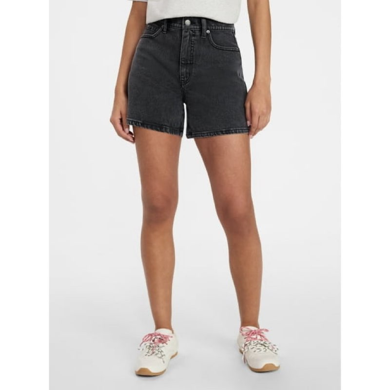 Time and Tru Women's High Rise Denim Shorts, 5\" Inseam, Size 18