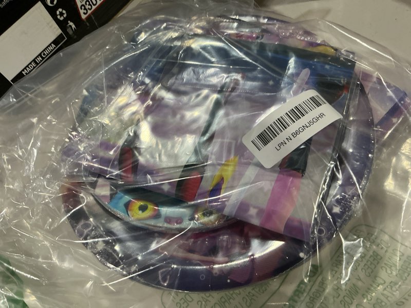 Condition photo showing Good Condition for demon hunters birthday decorations, 20 plates, 20 napkins and 1 tablecover for boys girls kpop party supplies
