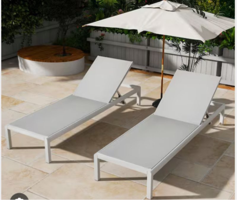 caggiano 77.56'' long reclining chaise lounges 2 pcs