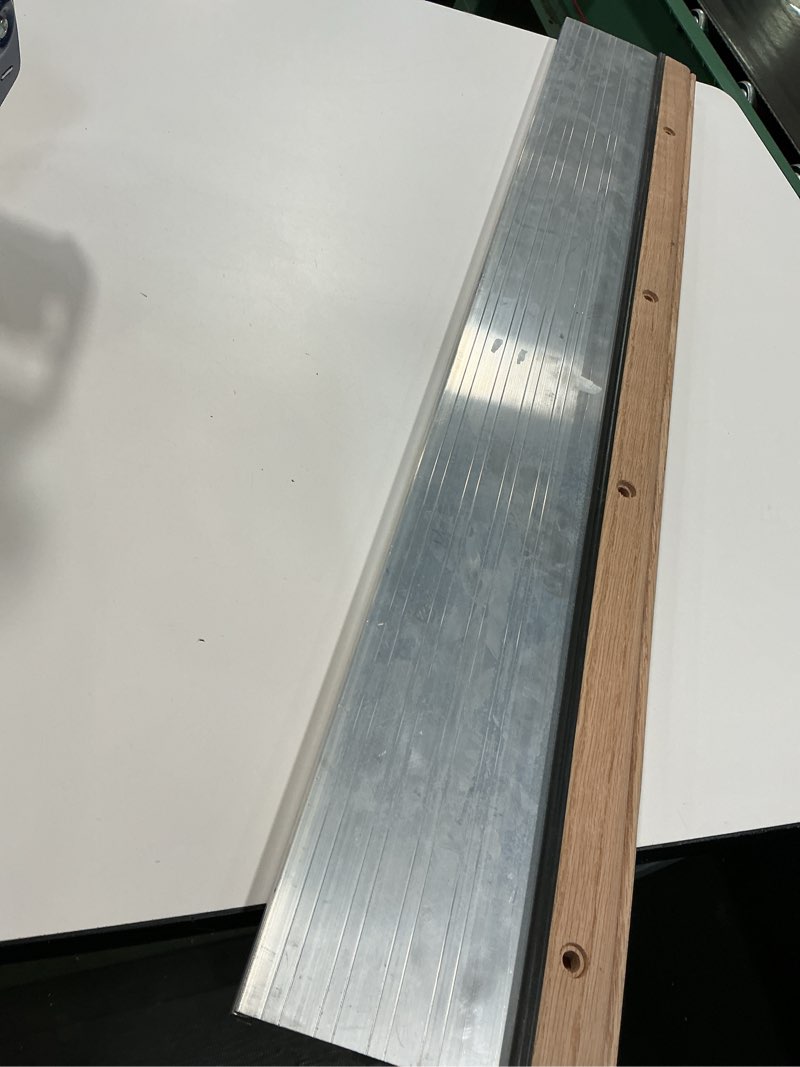 Condition photo showing Good Condition for M-D 36-in x 5.625-in Aluminum/Wood Door threshold 