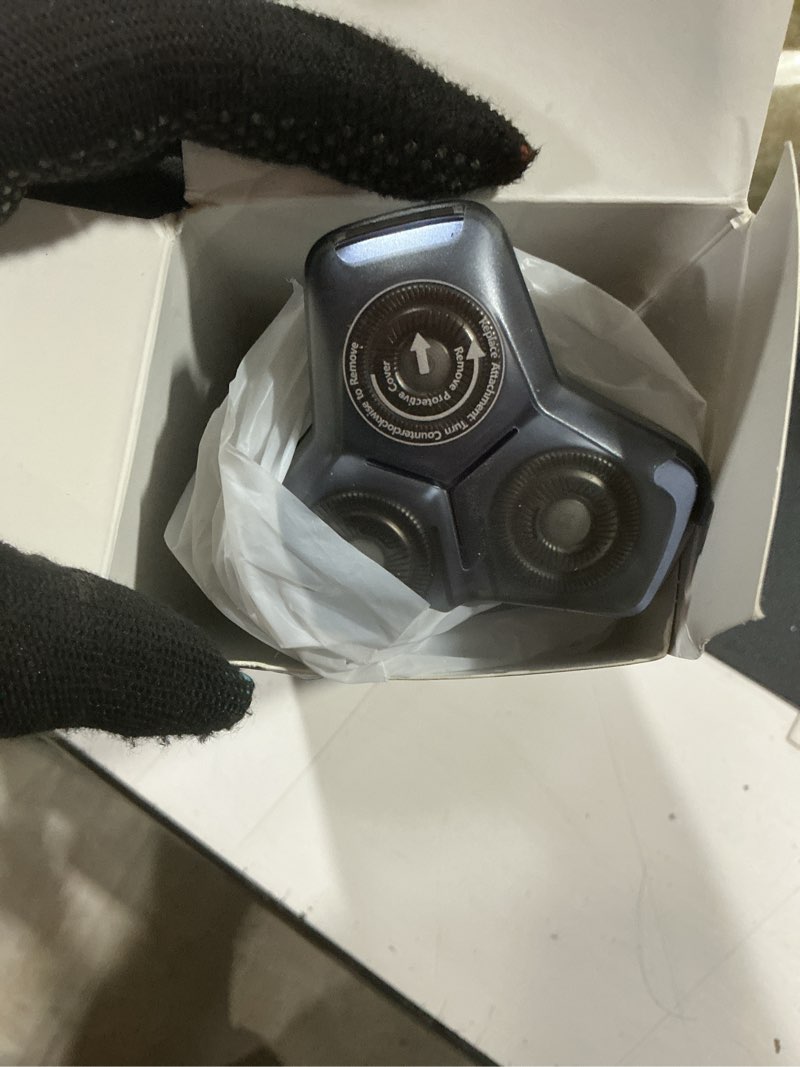 Condition photo showing Good Condition for electric razor for men: 3-in-1 shaver with hair clipper and nose trimmer, for face, beard, body and travel, dusty blue