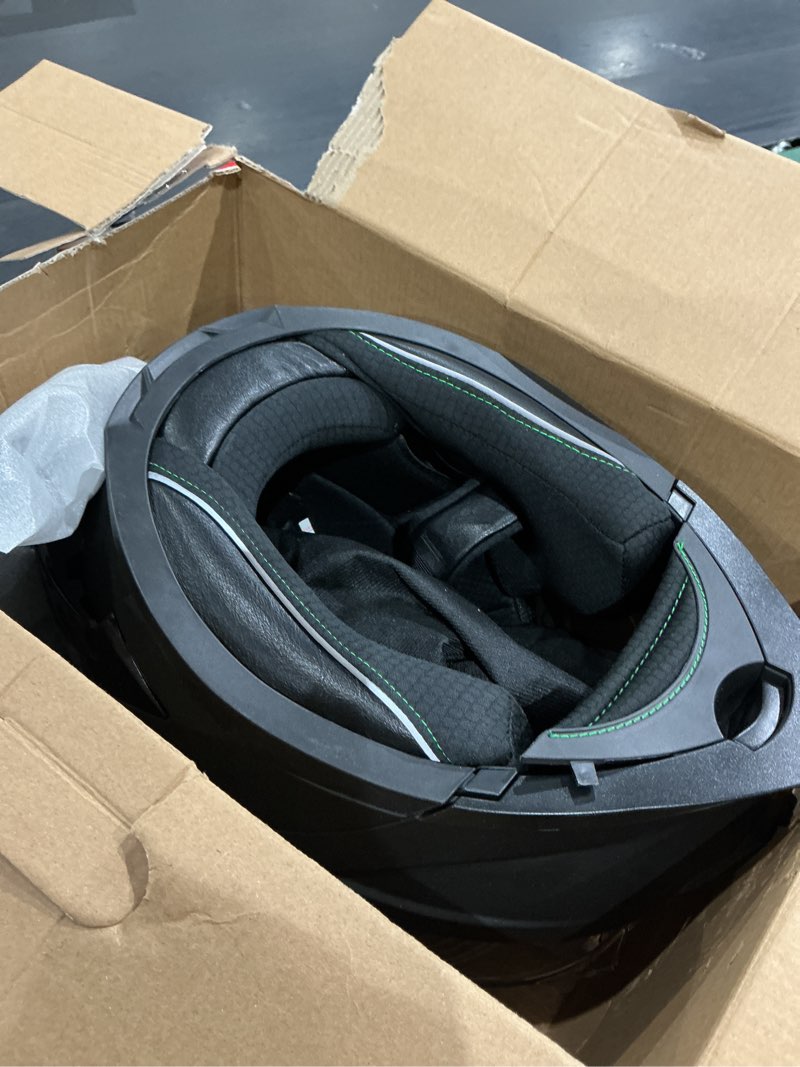 Condition photo showing Good Condition for motorcycle helmet,motorcycle dual visor flip up modular full face helmet jr-815,dot approved motorbike helmet with 2 visors for adults men women(l,matte black-b) matte black-b large