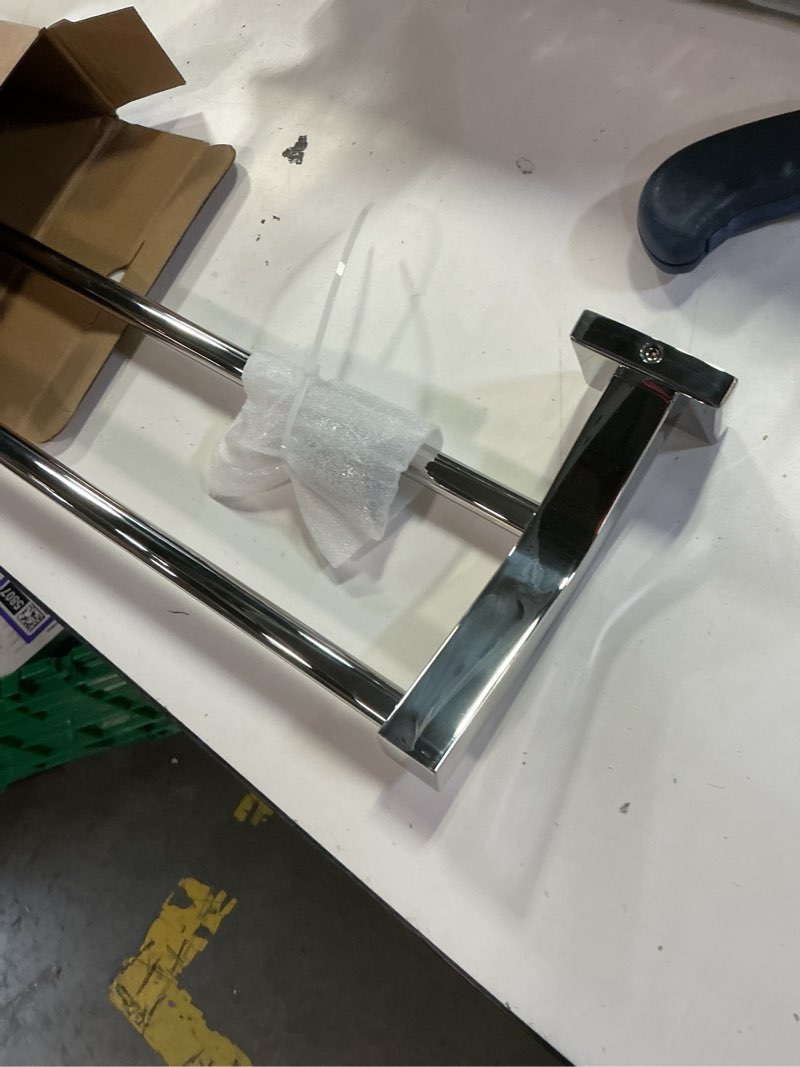 Condition photo showing New/Like New for alise double towel bars, wall mount towel holder, heavy duty sus304 stainless steel, polished chrome, 16 inch 16-inch (2-bars) polished chrome
