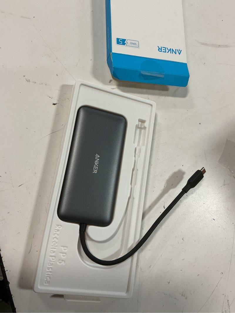 Condition photo showing Good Condition for anker laptop docking station dual monitor, 8-in-1 usb c hub, 4k dual monitor with 2 hdmi, 1 gbps ethernet hub, 85w power delivery, sd card reader, for xps and more (charger not included) 8 in 1 ?2 hdmi + ethernet?