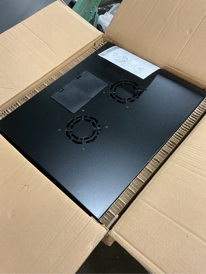 Condition photo showing New/Like New for Tecmojo 9U Wall Mount Rack with Thermostat, 17.7inch Depth Enclosed Server Cabinet with 2 Cooling Fans,Lockable Door & Hardware,9U Rack for 19inch Equipments,Glass Door 9U with Thermostat